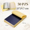 50 Hojas Papel Hectografico Tattoo,Papel Transfer Térmico para Tatuaje