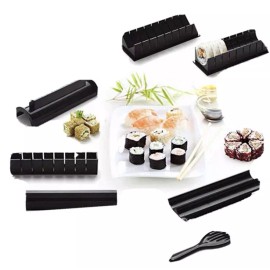 Kitchen Is Life New 11 PCs Sushi  Making Kit For Beginners -easy And Fun - includes sushi Knife