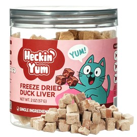 Freeze Dried Duck Liver Cat Dog Treats Single Ingredient Food Topper