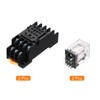 MECCANIXITY 2Pcs AC 24V Electromagnetic Power Relay, 14-Pin 3A Power
