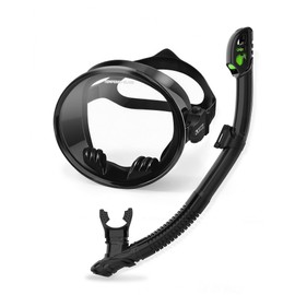Snorkeling Gear Adults Women Men Youth Dry-Top Diving Mask Tempered Glass