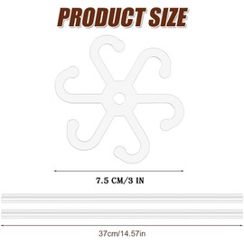 10pcs Plant Stem Support, Acrylic Plant Climbers Stem Sticks Holders Reusable Plant Growth Accessories Stakes for Growing Plants,Plant Support Structures. ﻿