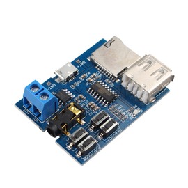 HALJIA MP3 Format Lossless Decoders Decoding Power Amplifier MP3 Player Audio Module MP3 Decoder Board support TF Card USB