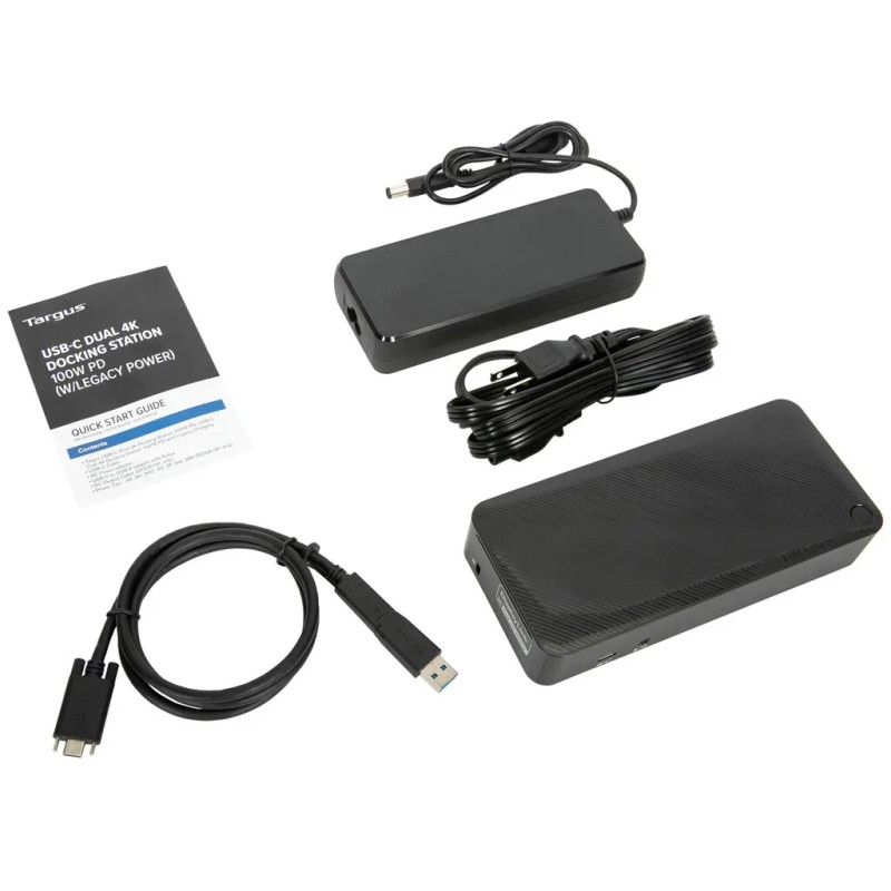 Targus DOCK182-A1 USB-C Dual 4K Docking Station 100W PD DOCK182USZ-91