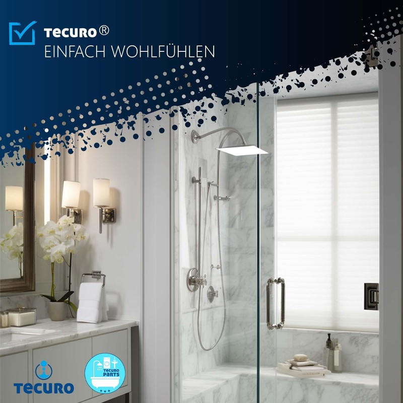 tecuro Premium Shower Hose 2.00 m Twist-Proof Silver Smooth KTW/DVGW