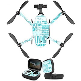 MightySkins Skin Compatible with GoPro Karma Drone Headphones wrap Cover Sticker Skins Faith