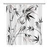 SDOTPMT 105 x 160 cm Bamboo Silhouette Shower Curtain Bamboo