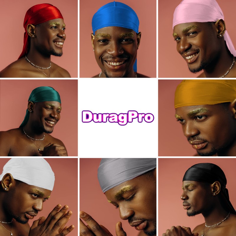 DuragPro Silk Durag for Men and Women, Silky Satin Do