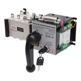 100AMP Dual Power Automatic Transfer Switch ATS, 4P 50/60Hz, Changeover Isolation Generator