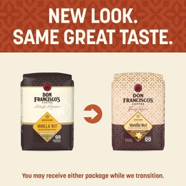 Don Francisco's Vanilla Nut Ground Coffee, Medium Roast – 100% Arabica, Flavored Coffee, 20 oz Bag