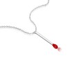 Helen de Lete Lovely Matchstick Sterling Silver Choker Necklace for