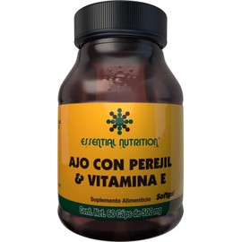 Essential Nutrition Garlic Vitamina Ajo Perejil Cápsulas 500