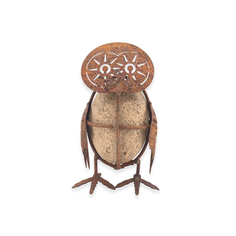 Crispe Patina Decorative Owl for Standing All Year Round Decoration
