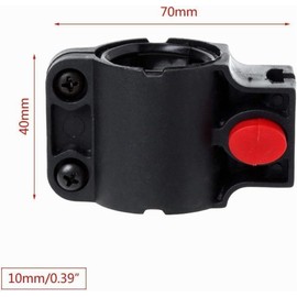 Supporto universale per bicicletta U-Lock nero, staffa regolabile per bici da strada e mountain bike