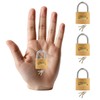 MeiyiZheng 3-Pack 20mm Small Brass Padlocks with 9 Keys –