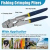 Fishing Crimping Tool Kit, Crimping Pliers with 500pcs Aluminum Crimp
