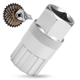 unillea Bicycle Cassette Puller Tool, Compatible with Shimano, Sun Race, 5-11 Speed, Sprocket Puller, Freewheel Remover, Hardened Steel, Repair Tool