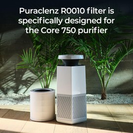Puraclenz R0010 Replacement Filter for Core 750 Air & Surface Purifier - 3-Layer Design With Pre-Filter, H13 True HEPA Filter, And Carbon Filter