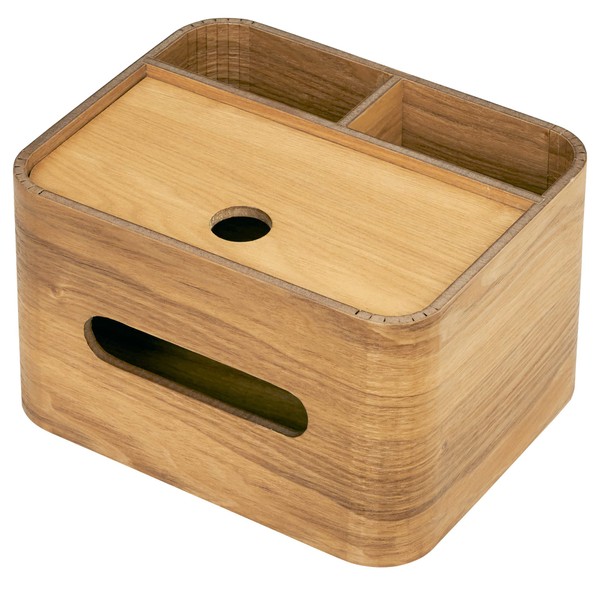 Smart Eye Premium Wood Tamo Veneer Compact Tissue Case with