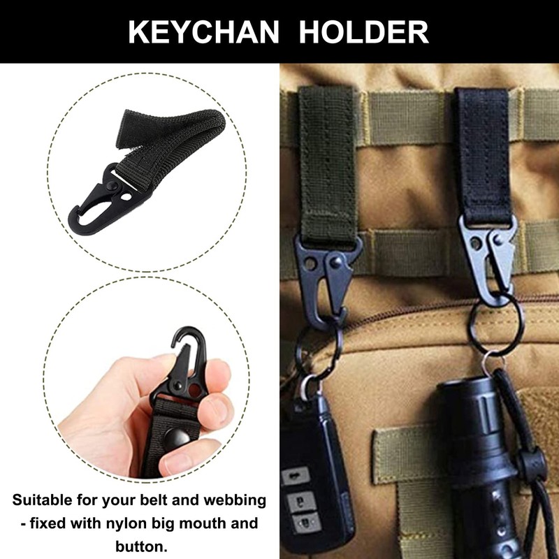 48 Pcs Molle Backpack Attachments Set,Tactical Gear Clip Kit (Include