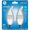 GE Daylight LED Refresh Candelabra Base Bulbs 60W EQ 6.5W