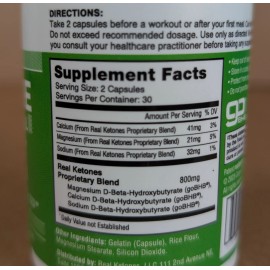 Real Ketones Ketone Bio Identical, Keto Electrolytes Supplement 60 Ct Exp 02/26