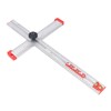 Woodworking Ruler Scribing Tool 2 In 1 Multifunctional Aluminum Alloy
