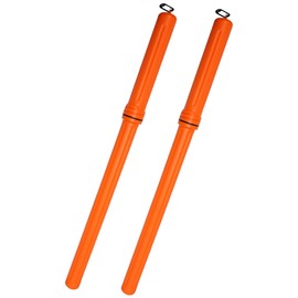 Blue Demon TIG Welding Rod Storage Tube, 36 inch, 2 Pack, waterproof, airtight, made of high impact polyethylene, key tag included for easy labeling/organization, Orange
