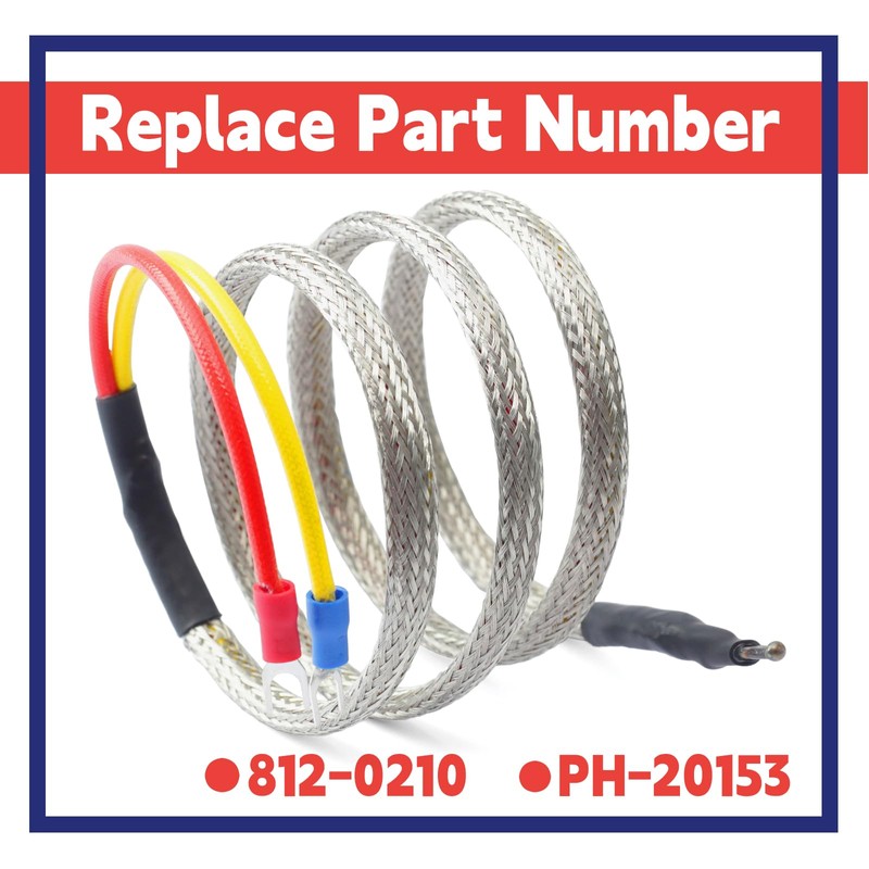Dusledel 812-0210 Thermocouple Replacement for Quadrafire for Heatilator 800 1000