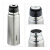 Relaxdays Stainless Steel Water Bottle, 400 ml, Leak-Proof, Cold &