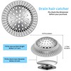 Aluvor Shower Drain Hair Catcher, Shower Drain Cover, Bathtub Drain