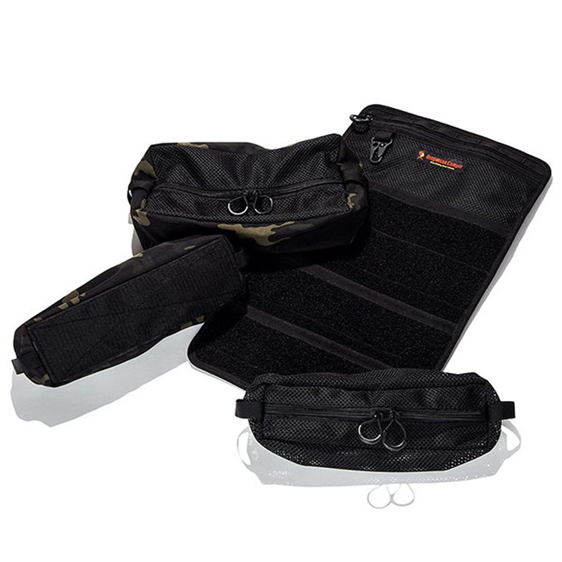 Oregonian Camper Cutlery Case Chef's Roll Black Camo OCB2209BC