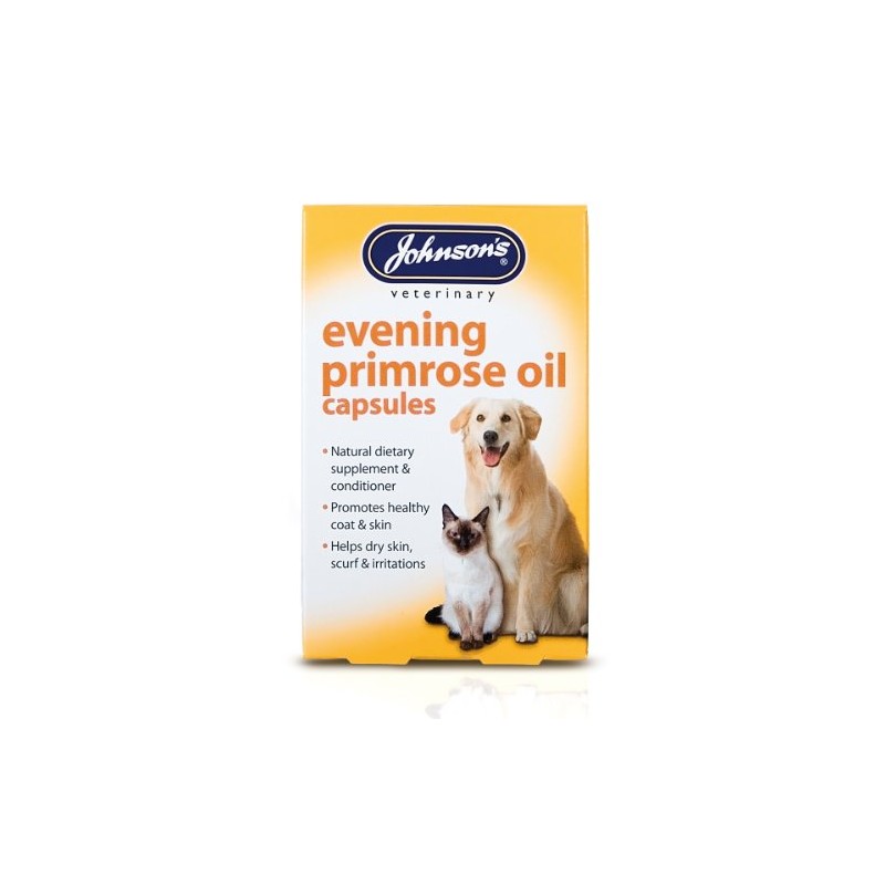 Johnsons Vet Evening Dog and Cat Prim Oil Capsules, Pack