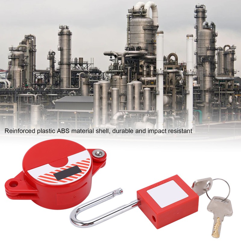 Oil Gas Valve Lockout Device with Safety Padlock Keys for