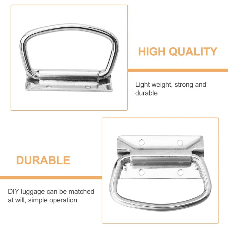 Operitacx 2Pcs Heavy Duty Stainless Steel Pull Knob Surface Mounted
