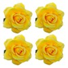 Sanrich 4pcs/pack Mexican Hair Flowers Fabric Rose Hair Flowers Clips