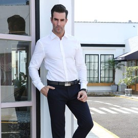 Itiezy Men’s Belt Automatic Ratchet, 35 mm Wide, Leather - Black 100