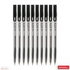 NATARAJ - 10 Gelix Gel BLACK Pens 0.7mm Fine Tip