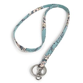 Vera Bradley Women's Cotton Lanyard, Sunlit Garden Sage - Recycled Cotton, One Size