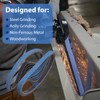 1/2 x 18 Zirconia Sanding Belts for Metal, 60 Grit