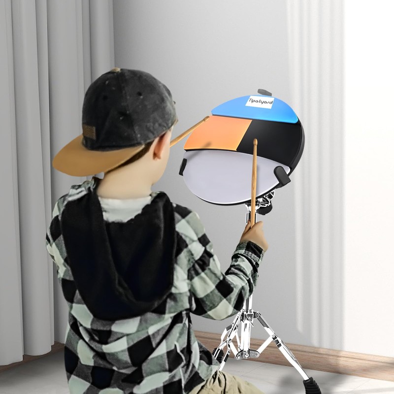 Tipatyard Drum Practice Pad, Drum Pad 12 Inch Silent Practice