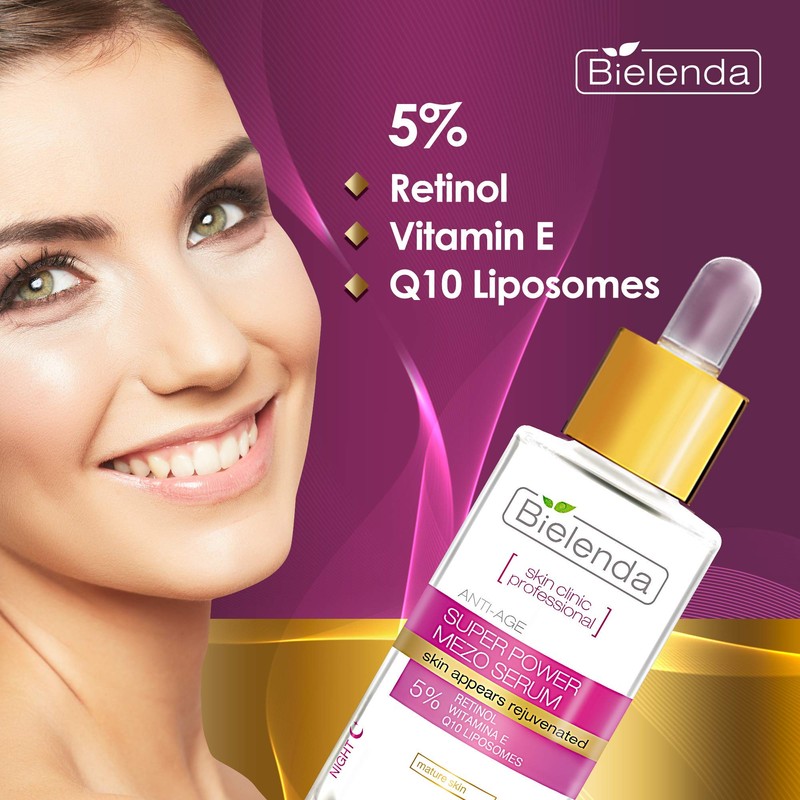 Bielenda Mezo Anti-Wrinkle Rejuvenation Serum with Retinol 30 ml