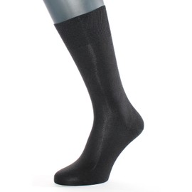 ALBERT KREUZ Men’s luxury business socks made of 98% silk black EU 48-50 / US 13.5-15