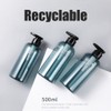 3PCS 300ml/500ml Press Liquid Soap Dispenser Reusable and Refillable Shampoo