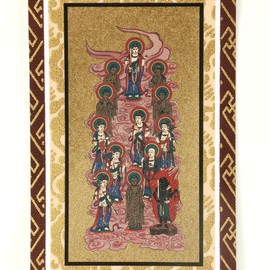 Wall Scroll "Jusanbutsu" for all denominations, 20s (height 7.9 inches (20 cm), 13 Buddha