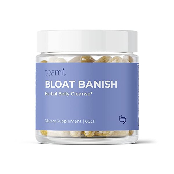 Teami Bloat Banish - Herbal Belly Cleanse - Bloating Relief - Probiotic & Digestive Enzyme