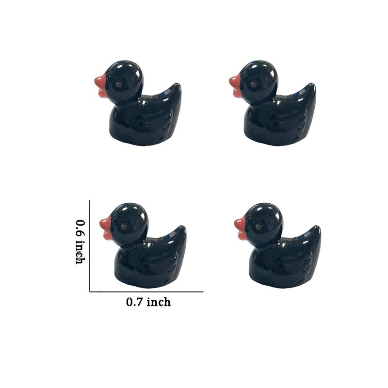 Pcxino 400pcs Mini Resin Duck Bulk Tiny Duck Figures for