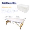 100PCS Disposable Fitted Massage Table Sheets, Heavy Duty Elastic Disposable