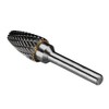 sourcing map Double Cut Tungsten Carbide Rotary File 9/16-inch Head