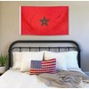 DANF Morocco Flag 3x5 Ft Thick Polyester, Fade Resistant, Brass
